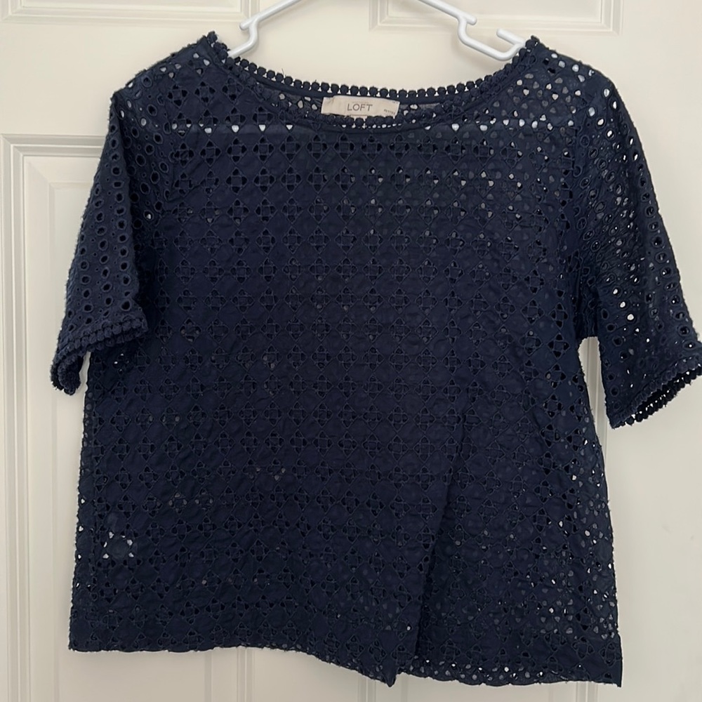 Navy blue Loft top